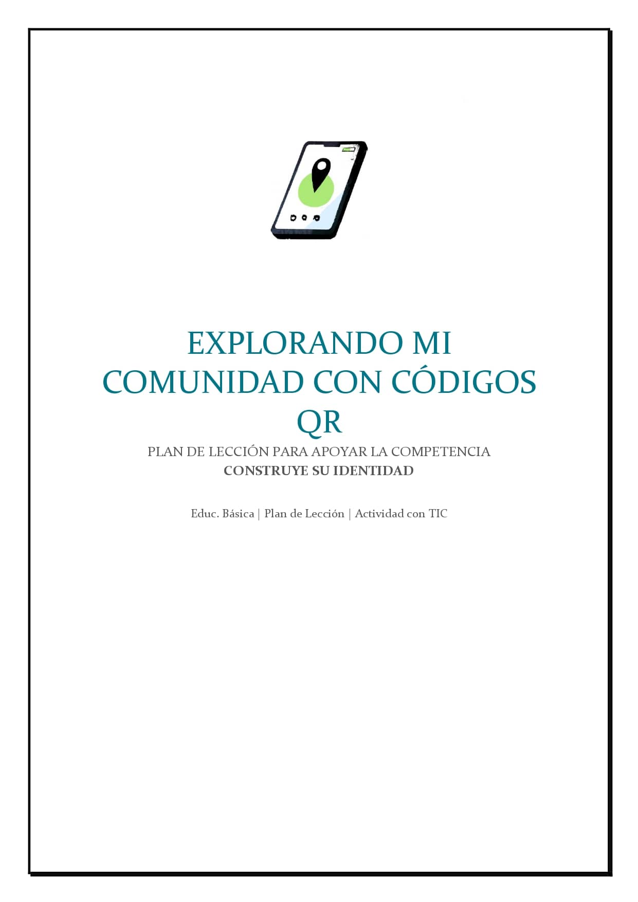 Explorando mi comunidad con códigos QR-Portada- Explorando Mi Comunidad con Códigos QR