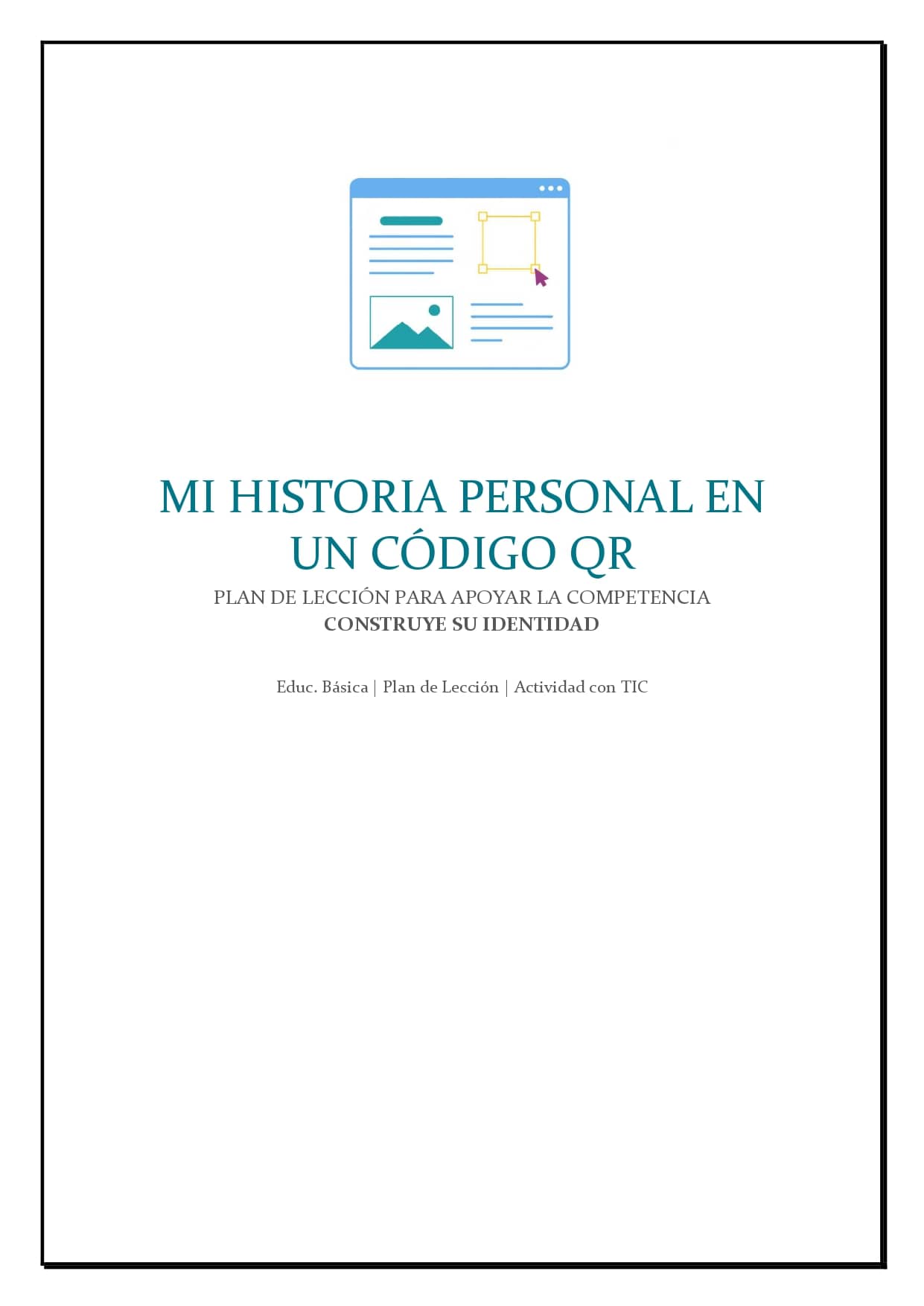 Mi historia personal en un código QR-Portada- Mi Historia Personal en un Código QR